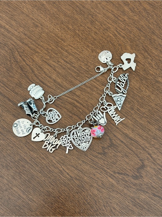 James Avery Jewelry - James Avery Sterling Silver Charm Bracelet 15 Charms Retired Y’all Texas 51g